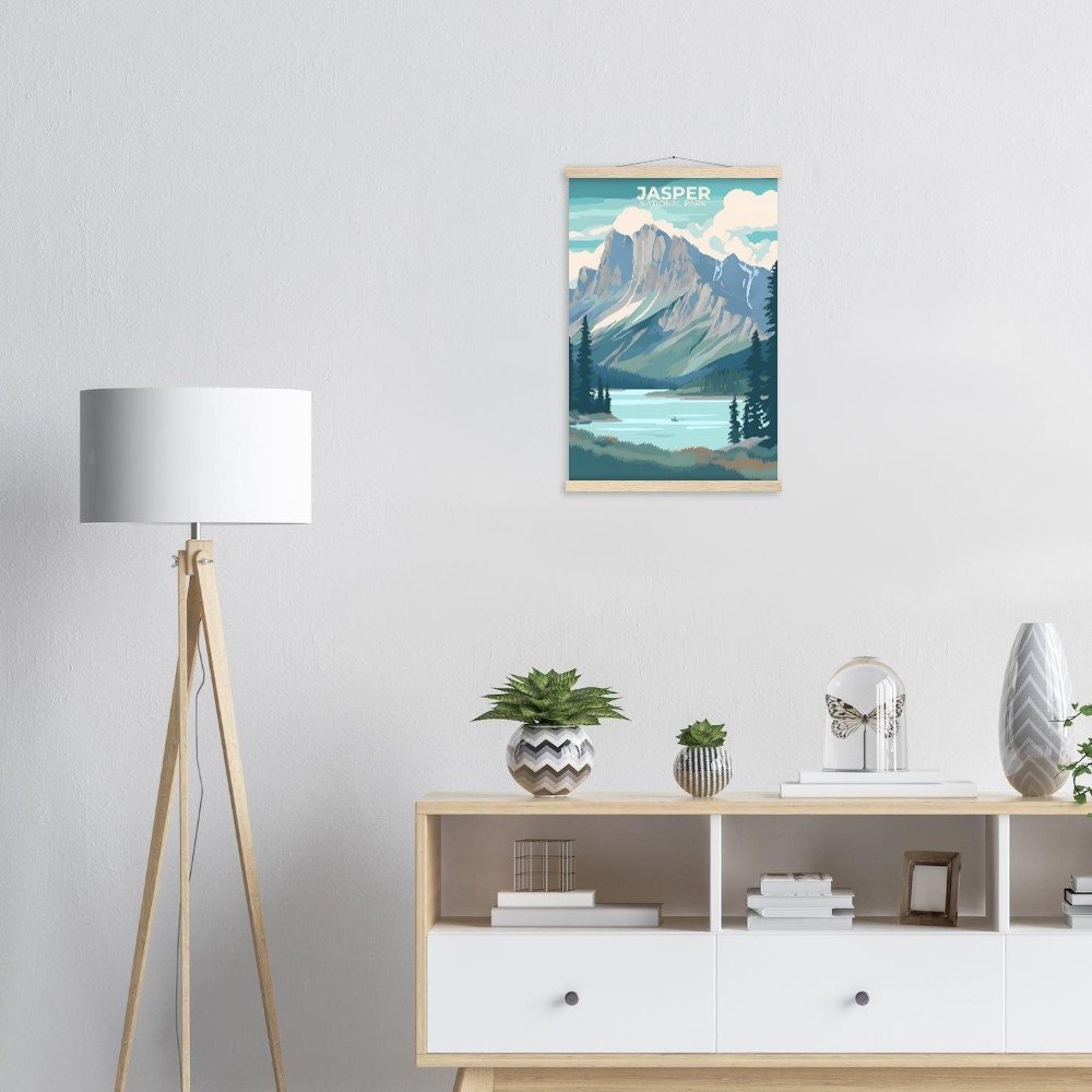 Print Jasper National Park Poster Alberta National Park Alberta Poster Hike Canadian Rockies Wall Decor Jasper Scenery Art Print Canada