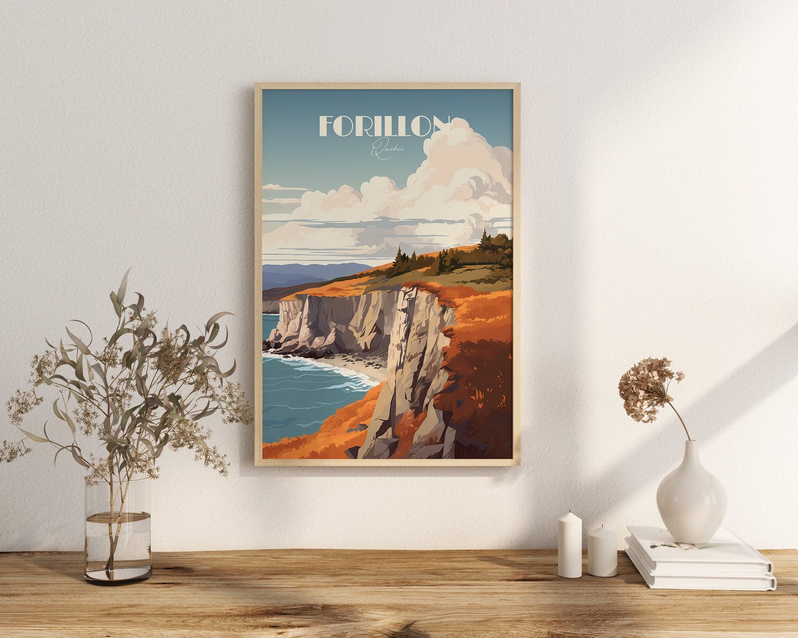 Print Forillon National Park Print Quebec Poster Quebec Wall Decor Forillon National Poster Park Québec Art Print fall Canada poster autumn