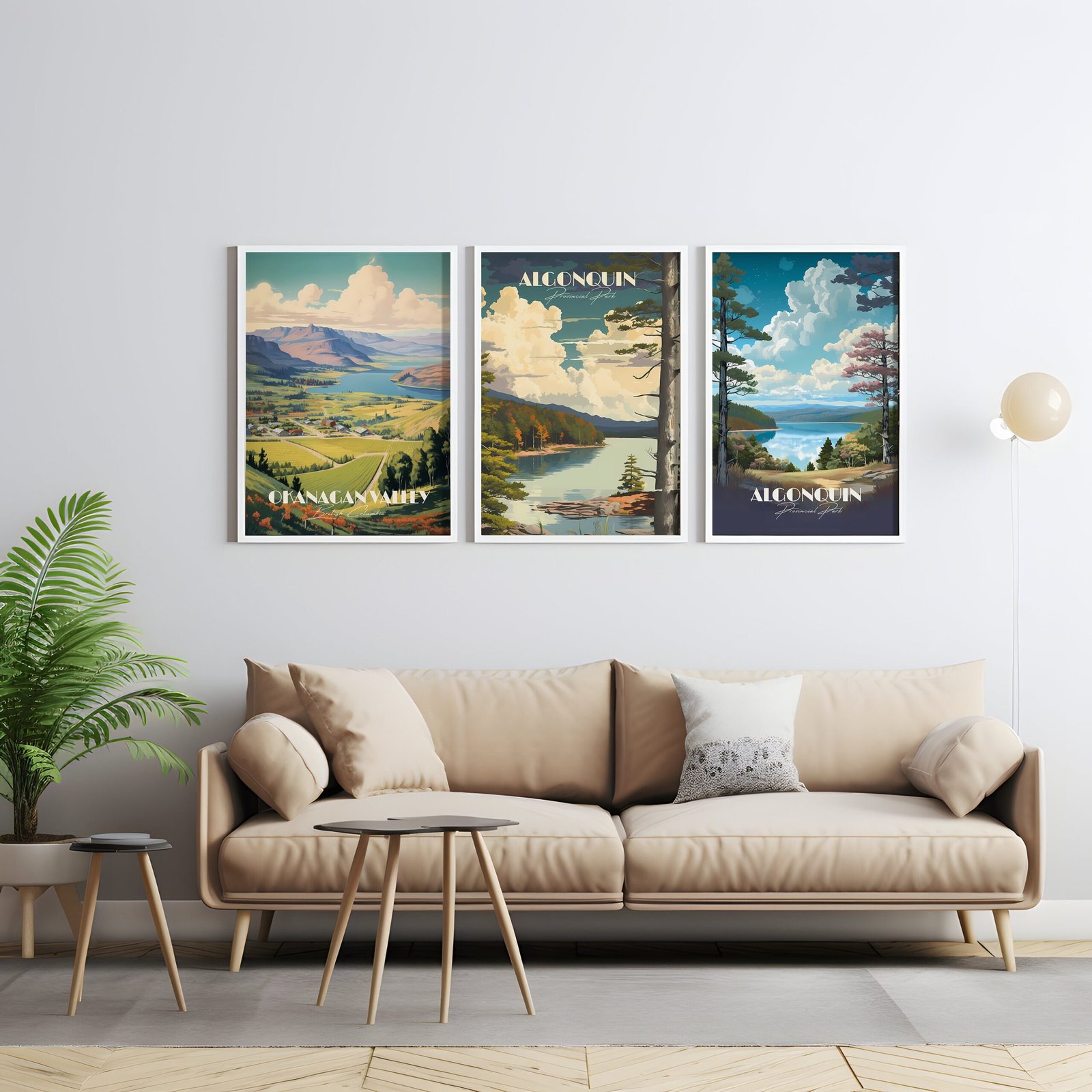 Print Algonquin Provincial Park Poster Ontario Lake Wall Decor Canadian Provincial Park Art Print Lake Park Home Decor