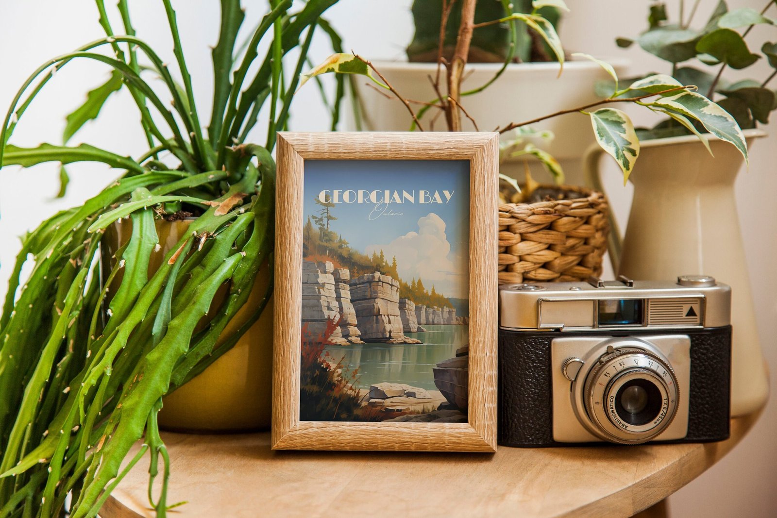 Print Georgian Bay Poster Ontario Coastal Escapes Ontario Poster Sail Clear Waters Wall Decor Canadian Shield Views Art Print Canada