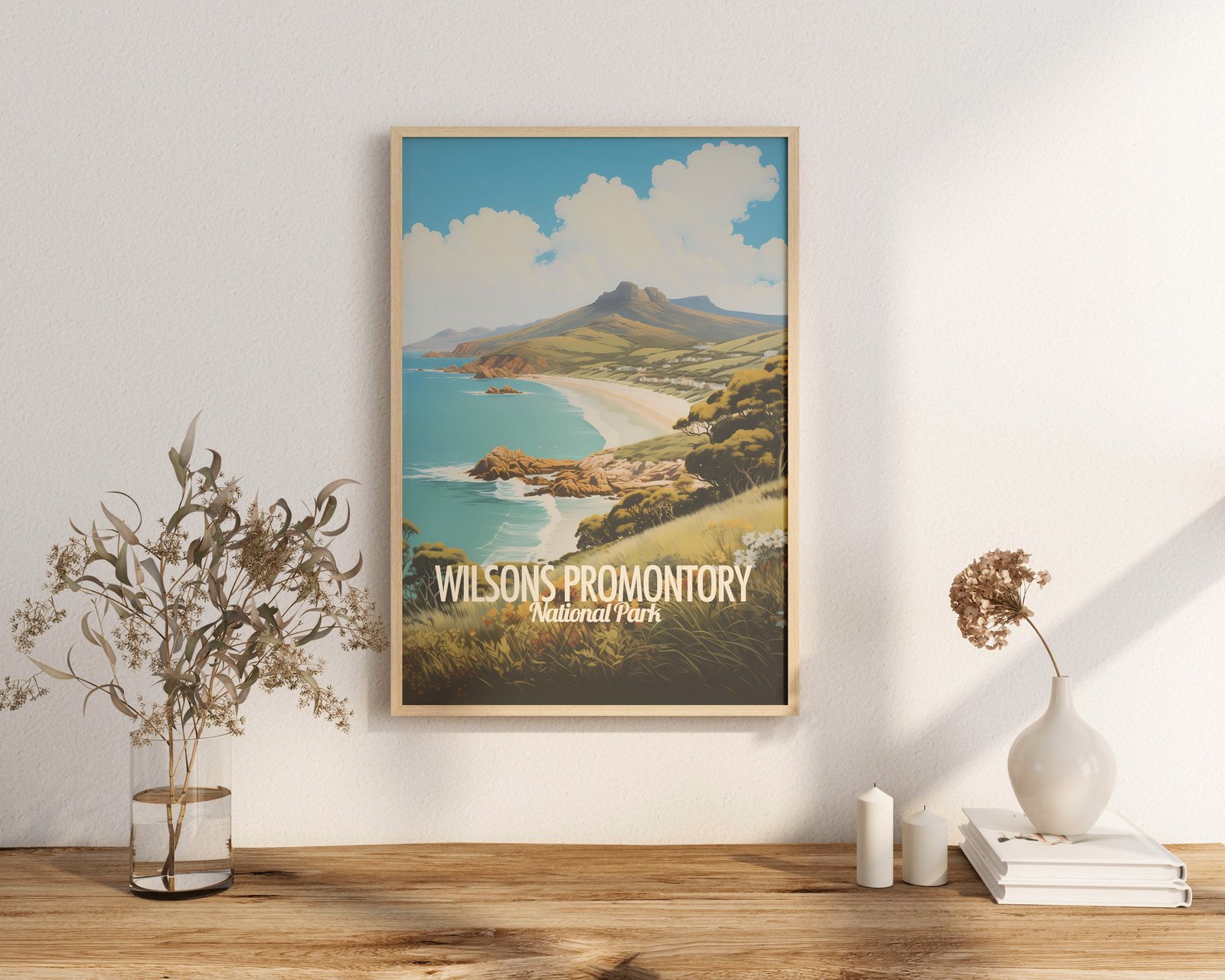 Poster Wilsons Promontory print Victoria Australia Travel Poster Scenic Nature Views Art Print Wall Decor Adventure Gifts