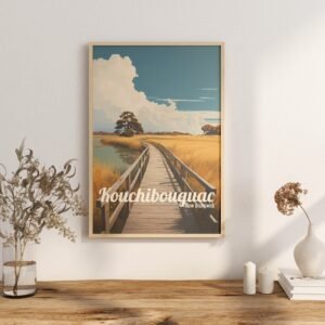 Poster Kouchibouguac National Park print New Brunswick Travel Poster Scenic Nature Views Art Print Wall Decor Adventure Gifts