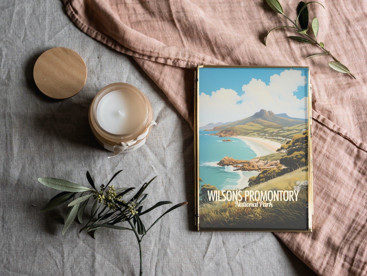 Poster Wilsons Promontory print Victoria Australia Travel Poster Scenic Nature Views Art Print Wall Decor Adventure Gifts