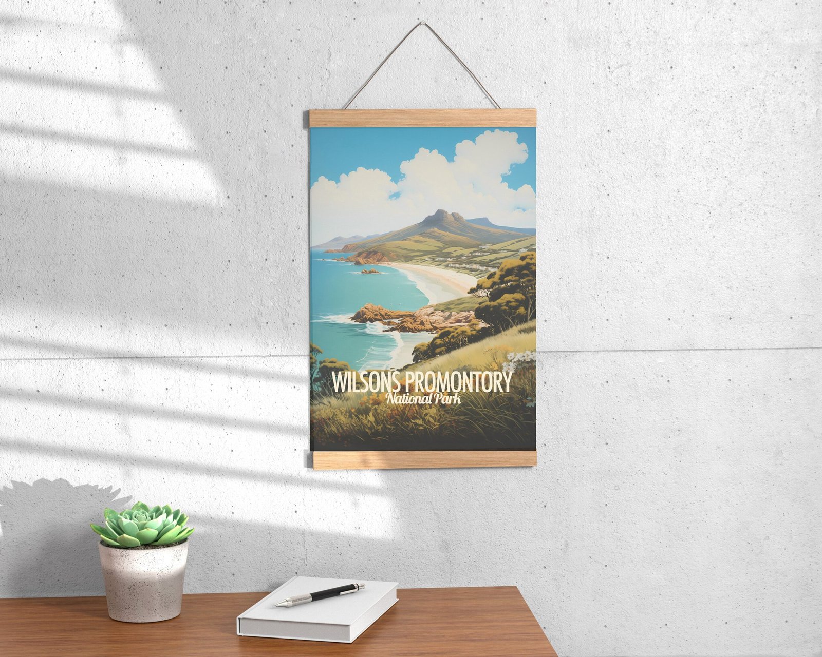 Poster Wilsons Promontory print Victoria Australia Travel Poster Scenic Nature Views Art Print Wall Decor Adventure Gifts